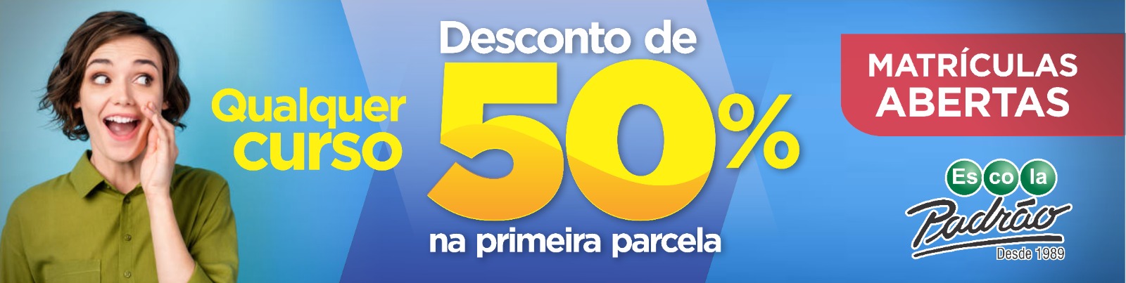 matricula 50 por cento